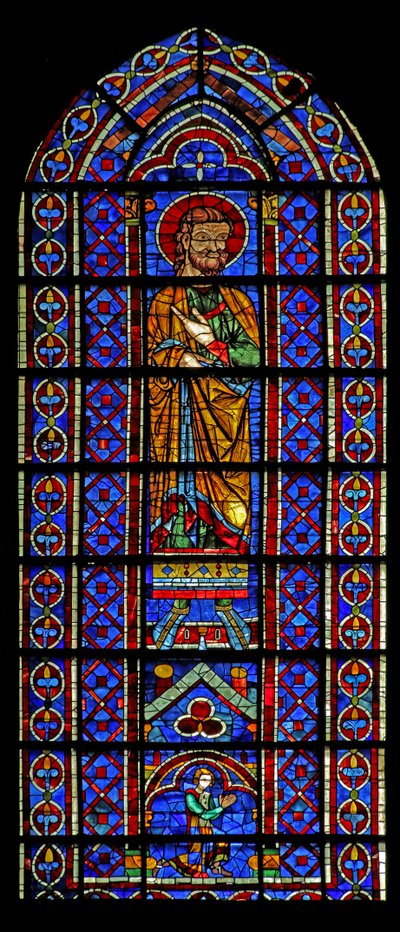 Een niet-geïdentificeerde figuur met de schenker - een Mauclerc beneden door French School