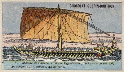 Oude Egyptische galei door French School