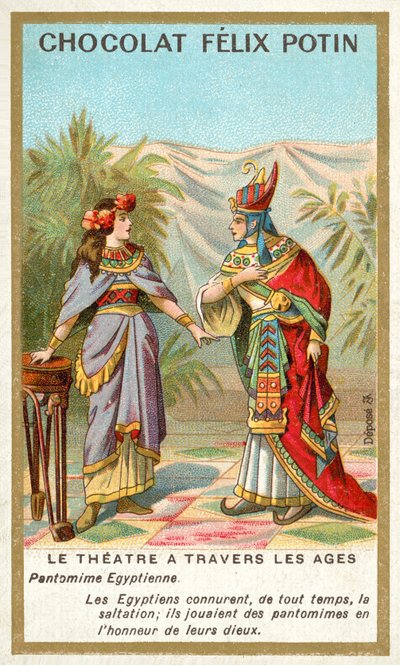 Oude Egyptische pantomime door French School