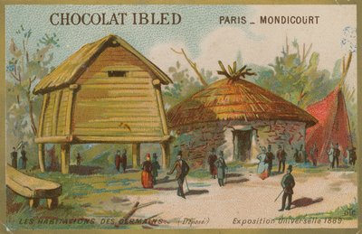 Oud-Germaanse huizen door French School