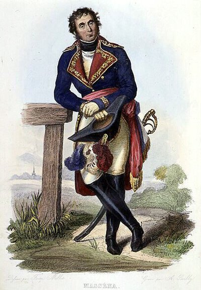 Andre Massena (1758-1817), Maarschalk van Frankrijk, Hertog van Rivoli. in Ed. Mennechet, 