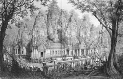 Angkor, Baion Ruïnes, illustratie uit Atlas du voyage d