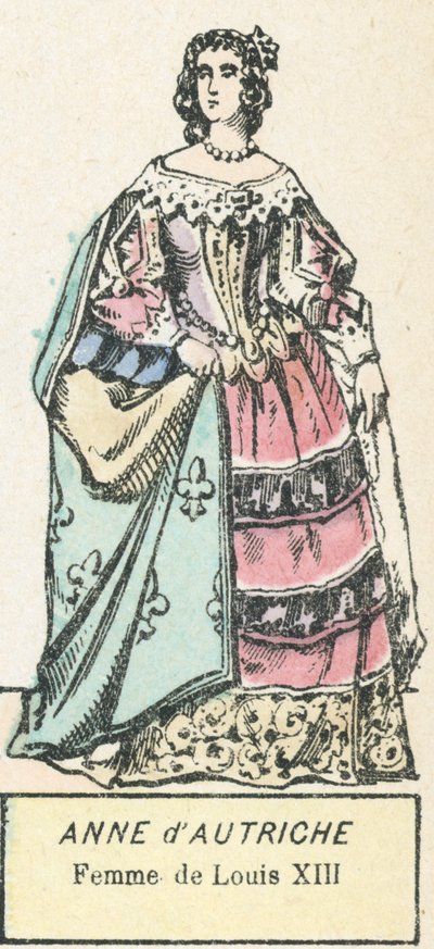 Anna van Oostenrijk, vrouw van Lodewijk XIII door French School