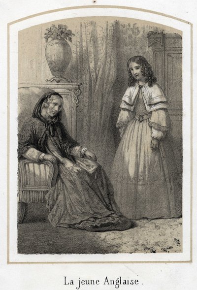 Anonieme gravure uit de 19e eeuw. door French School