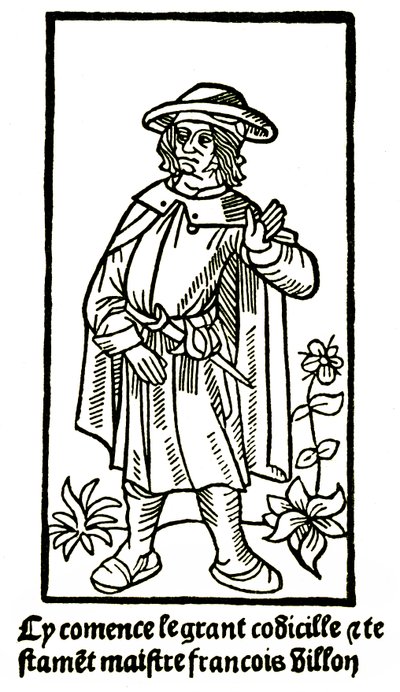 Apocrief portret van de dichter Francois Villon in 