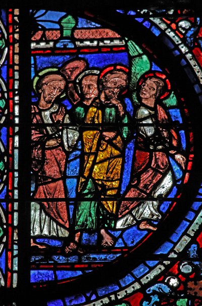 Apostelen tonen de dood van de Maagd door French School