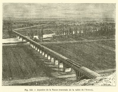 Aquaduct van de Vanne, oversteek van de Yonne vallei door French School