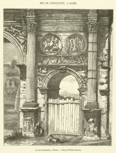 Arc de Constantin, Rome door French School
