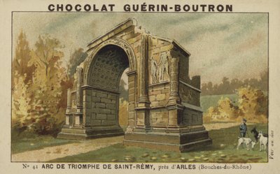 Triomfboog van Saint-Remy, nabij Arles, Bouches-du-Rhone door French School
