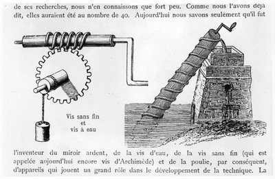 Schroef van Archimedes door French School