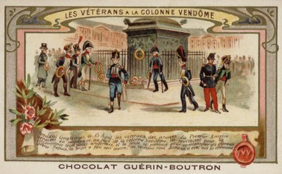 Legerveteranen bij de Vendômezuil, Parijs door French School