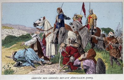 Aankomst van de kruisvaarders voor Jeruzalem (1099) door French School
