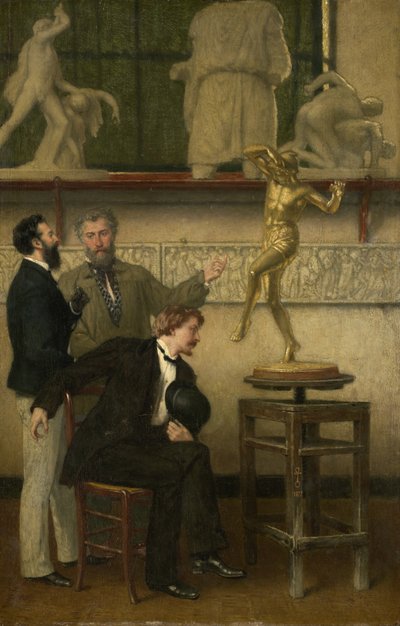 Kunstenaar in Zijn Atelier door French School
