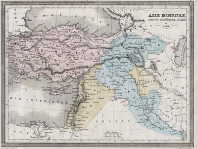 Klein-Azië, Armenië, Mesopotamië, Assyrië en Syrië in de Oudheid - Plaat uit 
