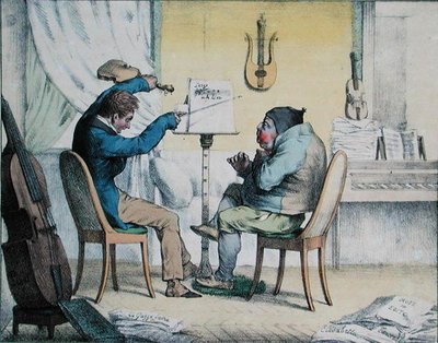 Astma, karikatuur uit 