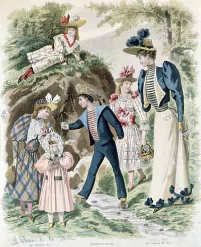Bij een natuurlijke bron, 1892 door French School