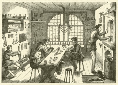 Atelier van Etienne de Laulne, genaamd Stephanus, goudsmid van de zestiende eeuw door French School