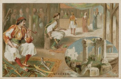 Athene door French School