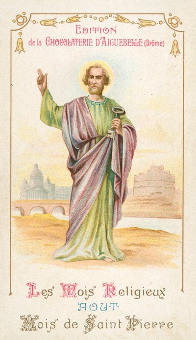 Augustus, maand van Sint Pieter door French School