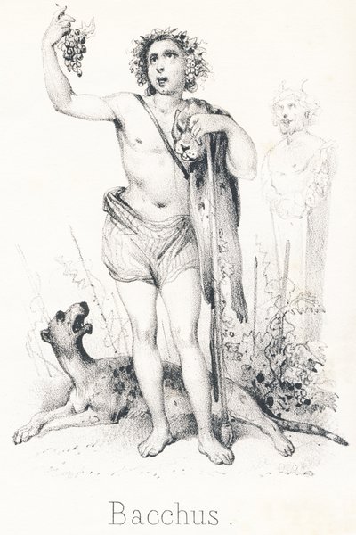 B Bacchus: Zoon van Jupiter en Semele door French School