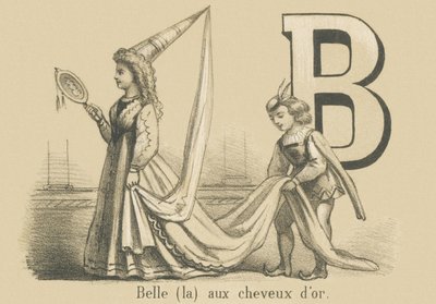 B: De mooie met gouden haar door French School