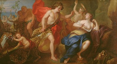 Bacchus en Ariadne door French School