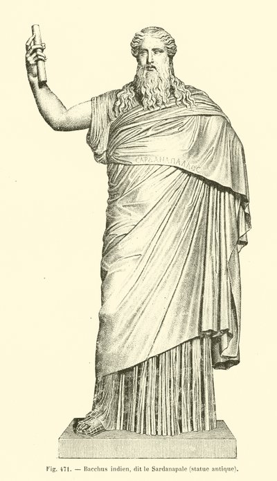 Indische Bacchus, genaamd de Sardanapale door French School