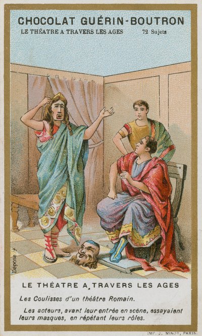 Achter de schermen in een Romeins theater door French School