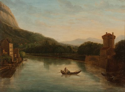 Oevers van de Isère in Grenoble door French School