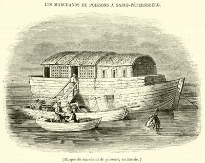 Vissersboot in Rusland door French School