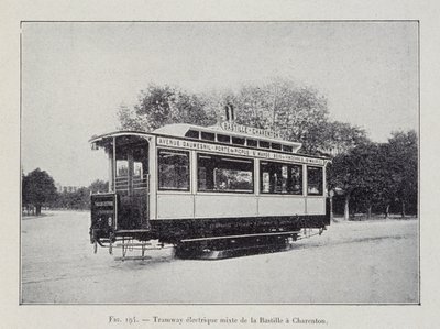 Bastille-Charenton elektrische tram - in 