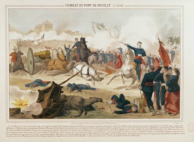 Slag bij de Pont de Neuilly, 2 april 1871 door French School