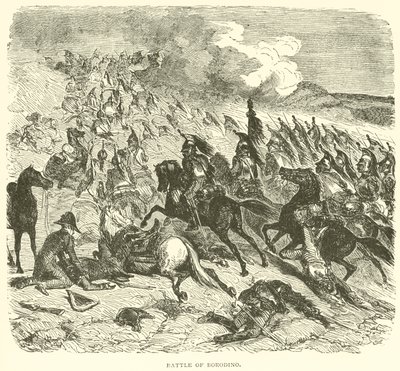 Slag bij Borodino door French School