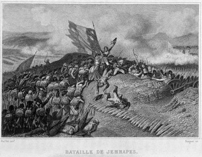 Slag bij Jemappes in 1792 (Overwinning van de Fransen, onder bevel van Dumouriez) - in 