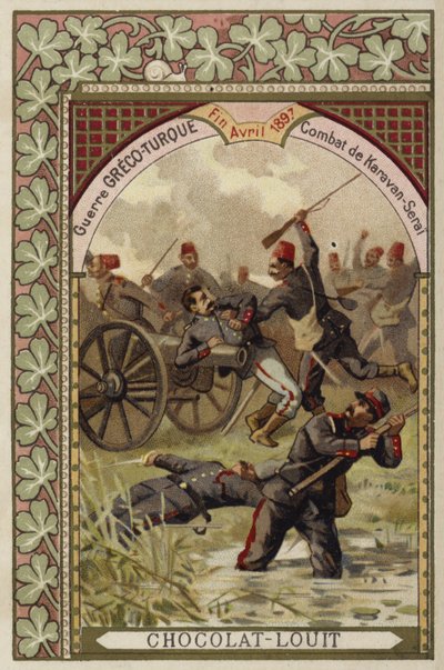 Slag bij Karavan-Serai, Grieks-Turkse Oorlog, april 1897 door French School