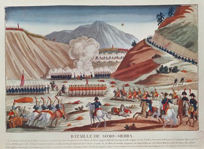Slag bij Somosierra op 30 november 1808 door French School