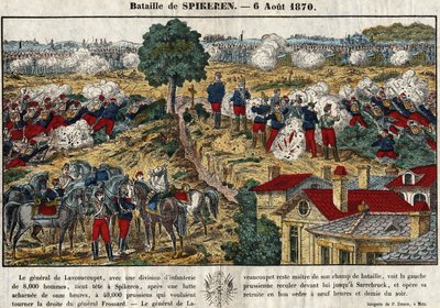 Slag bij Spicheren op 6 augustus door French School
