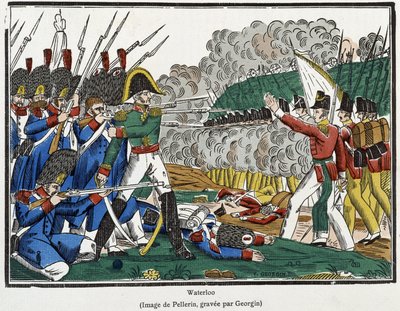 Slag bij Waterloo, 18 juni door French School