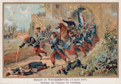 Slag bij Wissembourg, verdediging van het kasteel Geisberg door French School