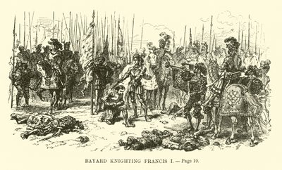 Bayard ridders Franciscus I door French School