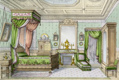 Slaapkamer in de renaissancestijl door French School