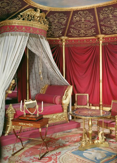 Slaapkamer van keizerin Josephine (1763-1814) door French School