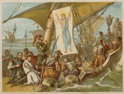 Voor de Slag bij Lepanto door French School