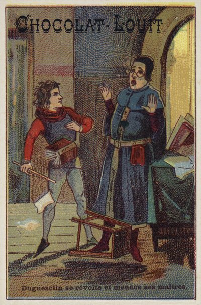 Bertrand Du Guesclin rebelleert en bedreigt zijn leraar door French School