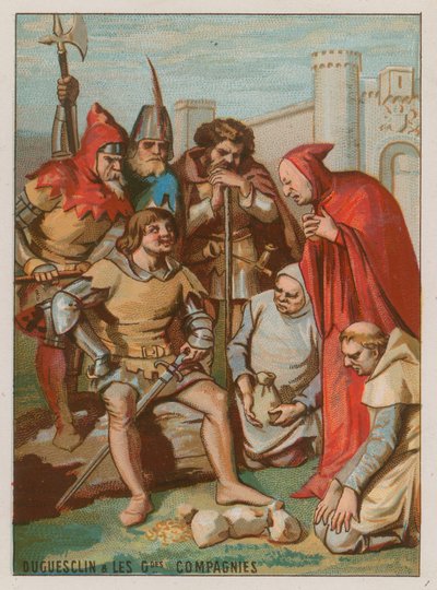 Bertrand du Guesclin overtuigt de Vrije Compagnieën om zich te verenigen door French School