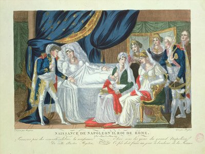 Geboorte van Napoleon II, Koning van Rome, 20 maart 1811 door French School