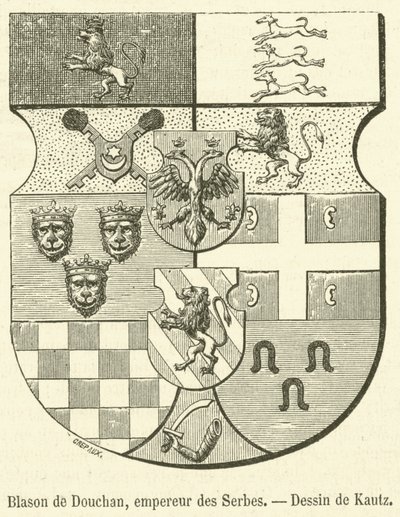 Wapen van Douchan, keizer van de Serviërs door French School