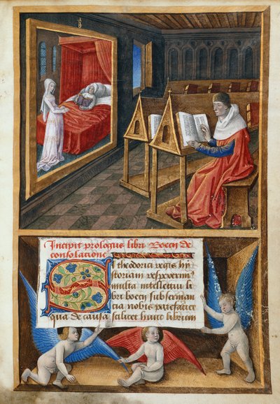 Boëthius en Filosofie, illustratie uit 