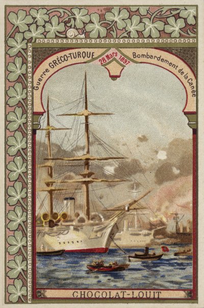 Bombardement van Chania, Kreta, Grieks-Turkse Oorlog, 28 maart 1897 door French School