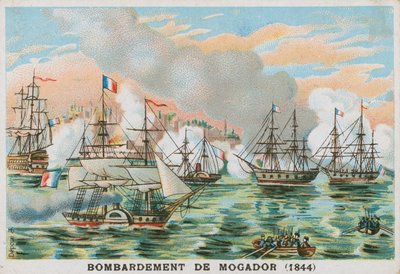 Bombardement van Mogador, Marokko, door de Fransen, 1844 door French School